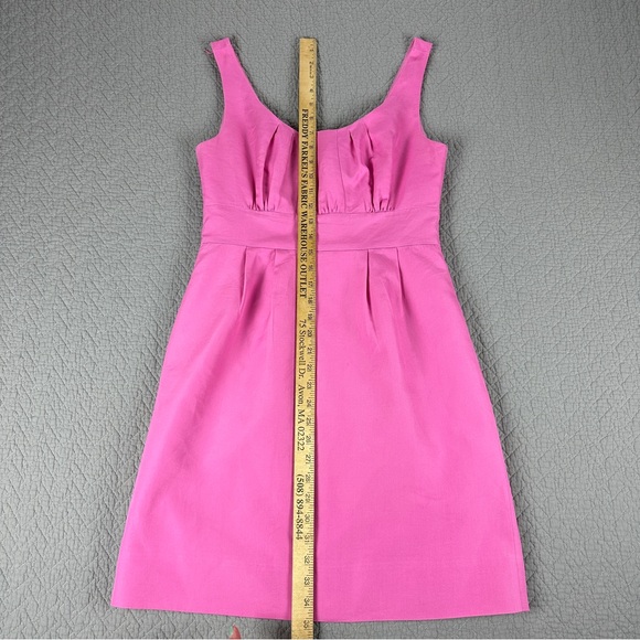 J. Crew Pink Cotton Dress Sleeveless Scoop Neck - Picture 10 of 16